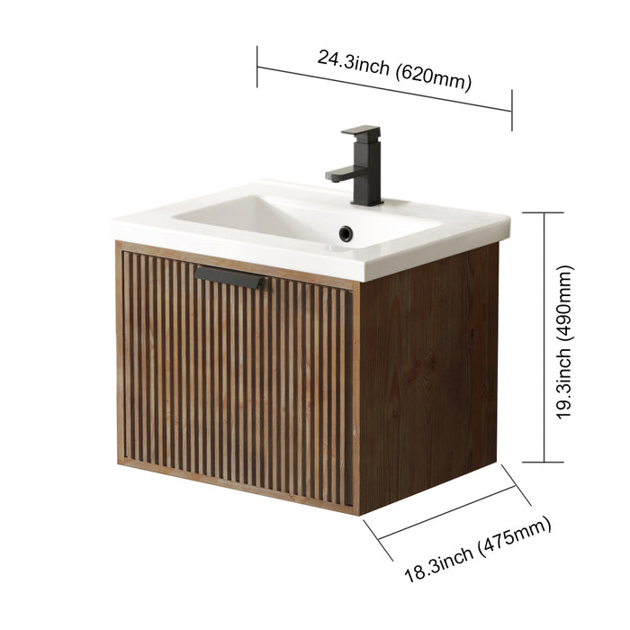 San Diego 24" Weather Fir Wall Mount Bathroom Vanity