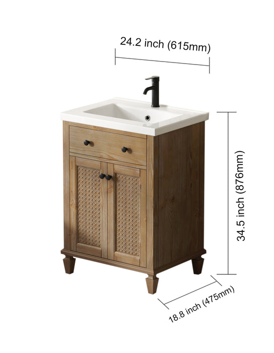 Annie 24" Weather Fir Single Bathroom Vanity