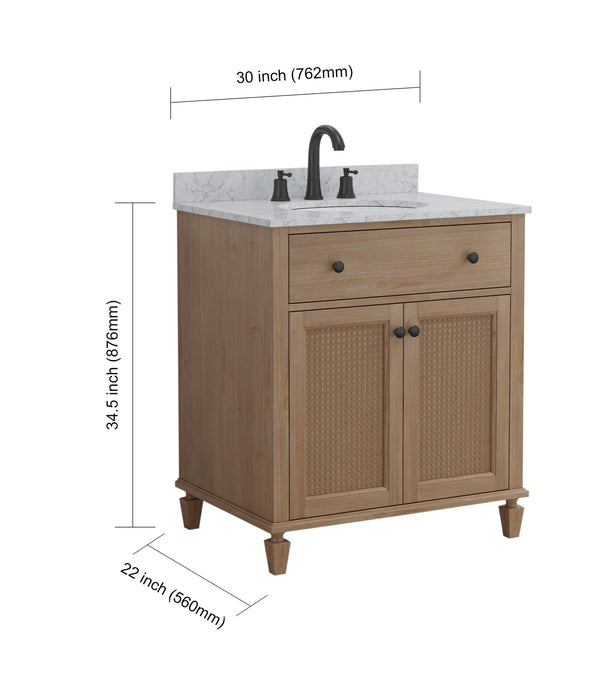 Annie 30" Weather Fir Single Bathroom Vanity
