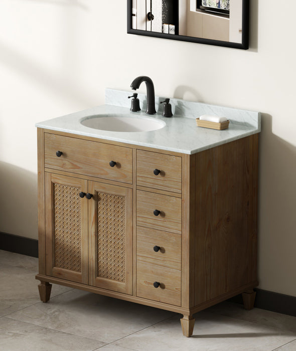 Annie 36" Weather Fir Single Bathroom Vanity