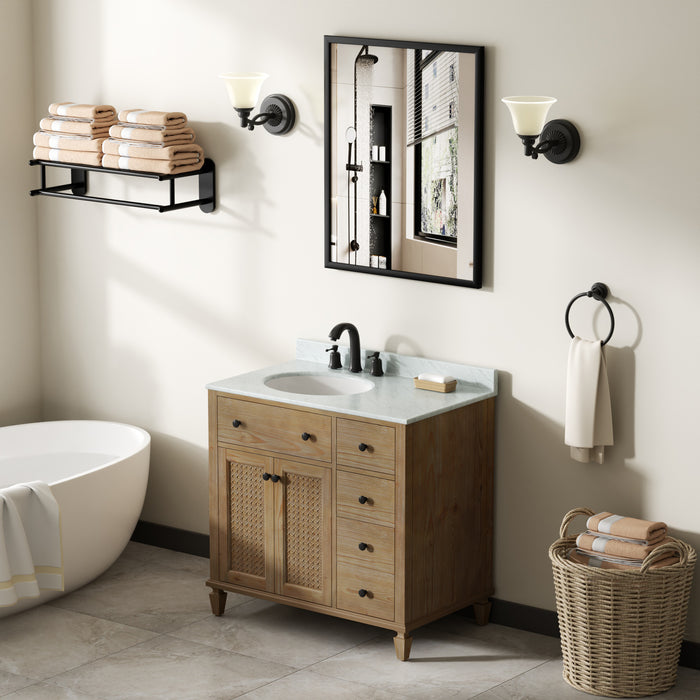 Annie 36" Weather Fir Single Bathroom Vanity
