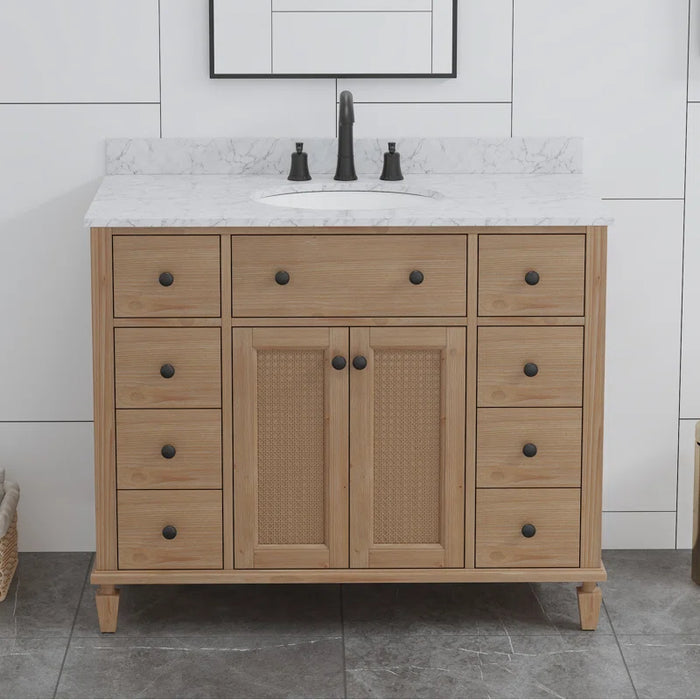 Annie 42" Weather Fir Single Bathroom Vanity