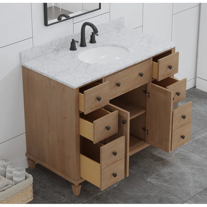 Annie 42" Weather Fir Single Bathroom Vanity