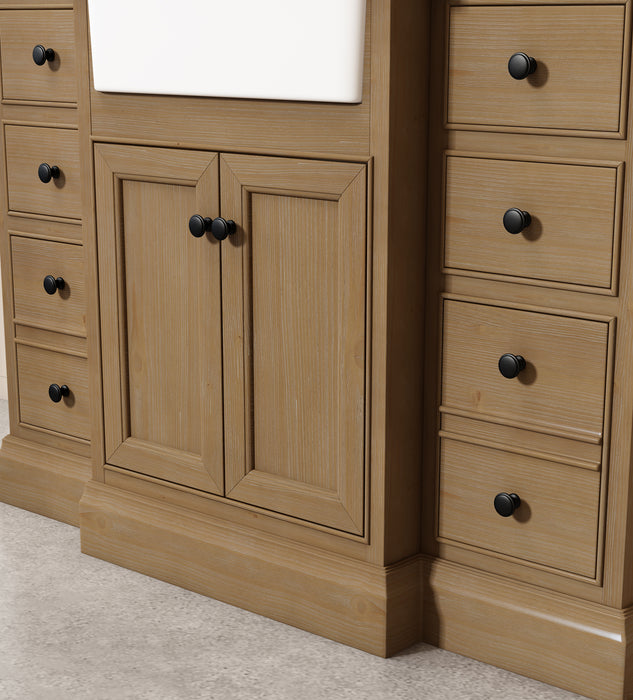 Kelly 48" Single Bathroom Vanity with Marble Top