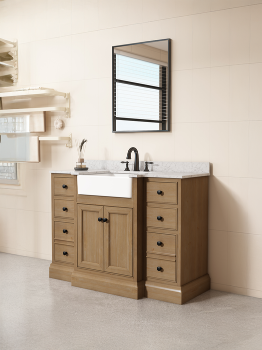 Kelly 48" Single Bathroom Vanity with Marble Top