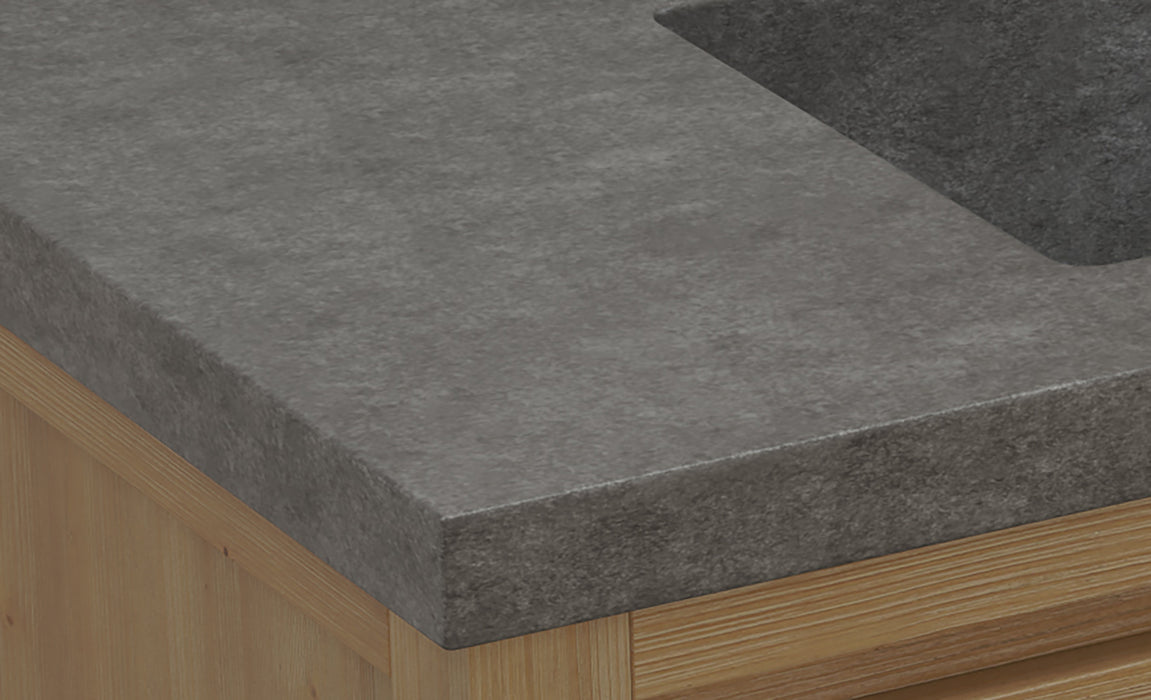 Kane 36" Rustic Bathroom Vanity, Single Gray Sink