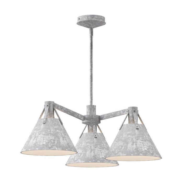 Archer 25-in Steel Shade 3 Lights Chandeliers