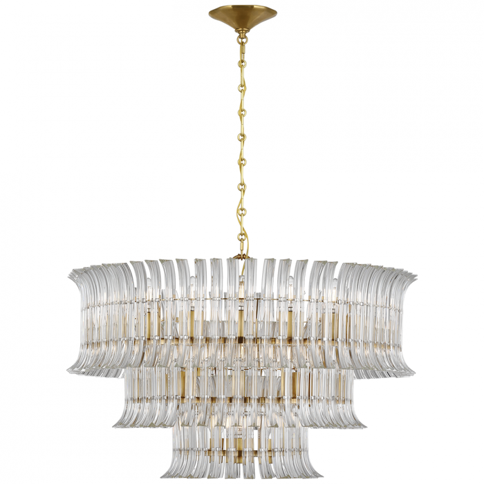 Rhine 34" Three Tier Chandelier