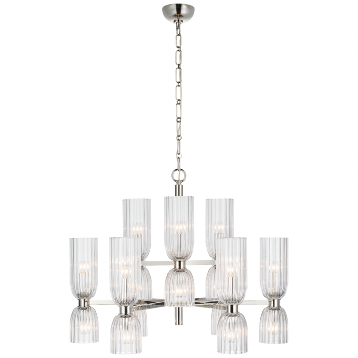 Asalea Medium Two-Tier Chandelier