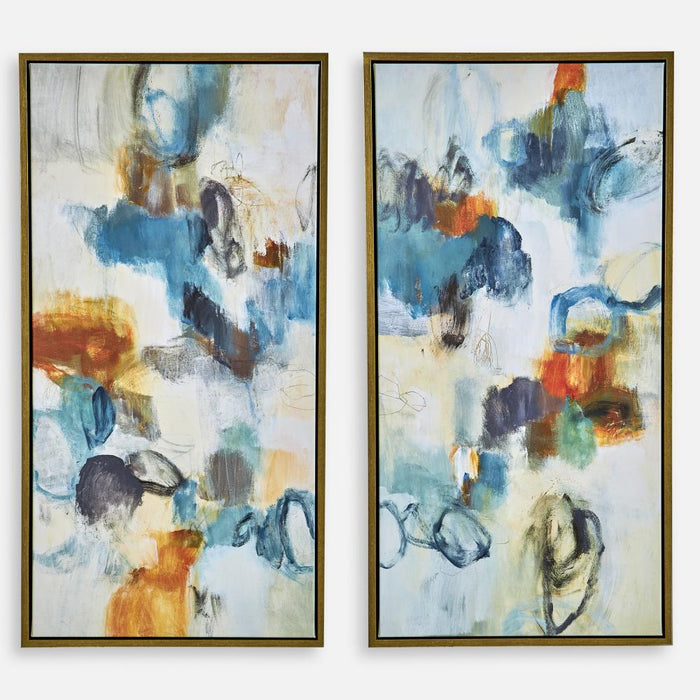 Uttermost Casual Moments Framed Abstract Art Set/2