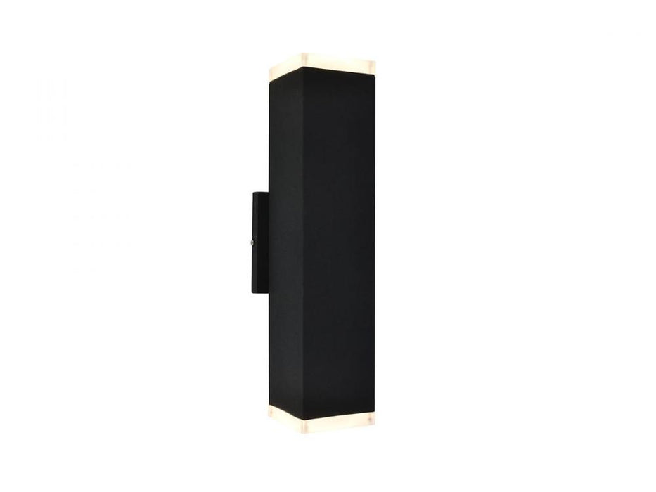 Avenue Outdoor 12" Sconce in Black with LED Panel