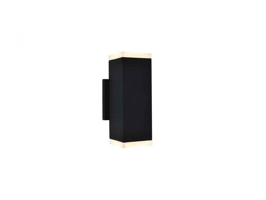 Avenue Outdoor 10" Sconce in Black with LED Panel