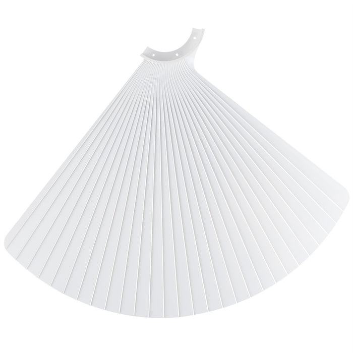 TriAire 52 inch Indoor/Outdoor Pleated Ceiling Fan Blade Set of 3 - Matte White