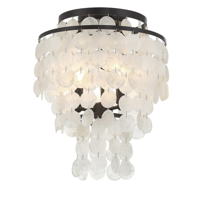 Brielle 3 Light Dark Bronze Flush Mount