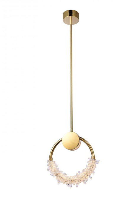 LED Single Pendant Lighting Gold