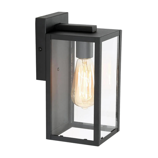 Booth 11"H 1-Light Black Outdoor Wall Light