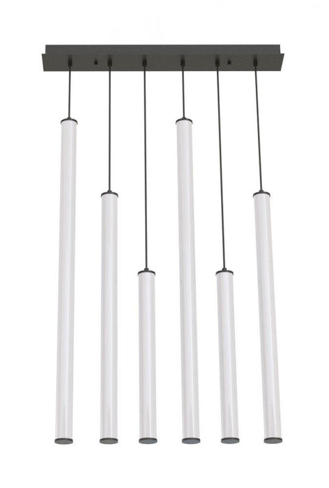 Caden 6 Light Linear,120-277V,3000K,Black