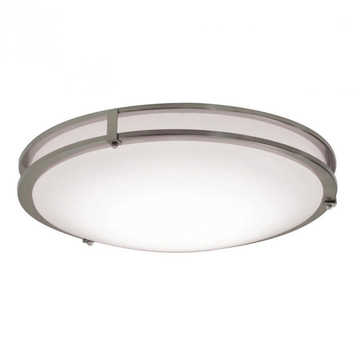 Carlisle 19'' LED Flush,120V, 5AJ CCT,Batt
