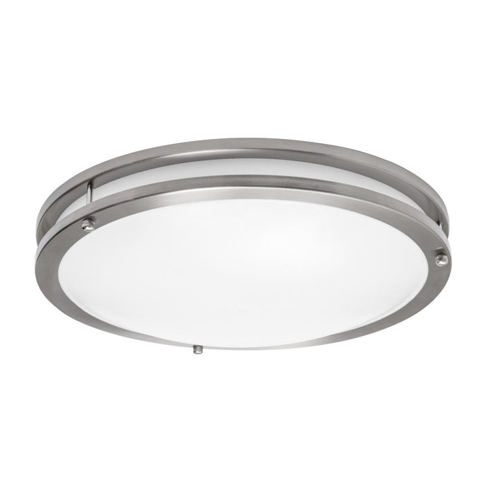 Carlisle 14'' LED Flush, 120-277V, 27W, 5 CCT, SN, BB