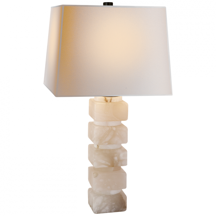 Square Chunky Stacked Table Lamp