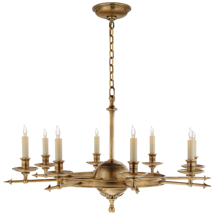 Leaf and Arrow Large Chandelier