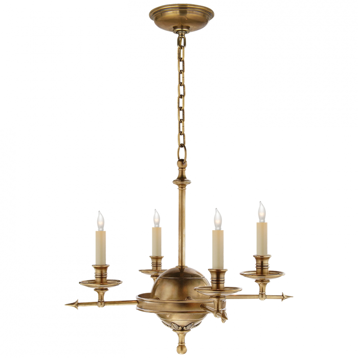 Leaf and Arrow Small Chandelier