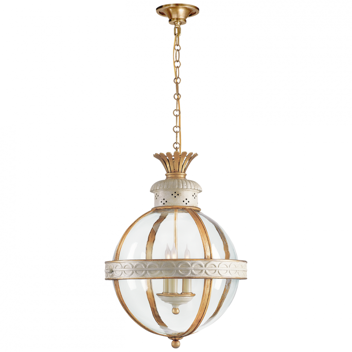 Crown Top Banded Globe Lantern