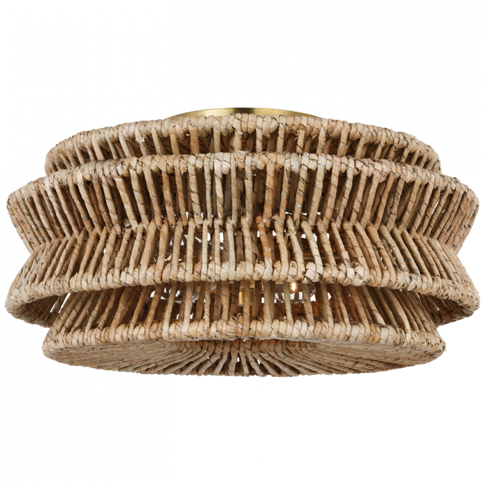 Antigua Large Drum Semi-Flush Mount