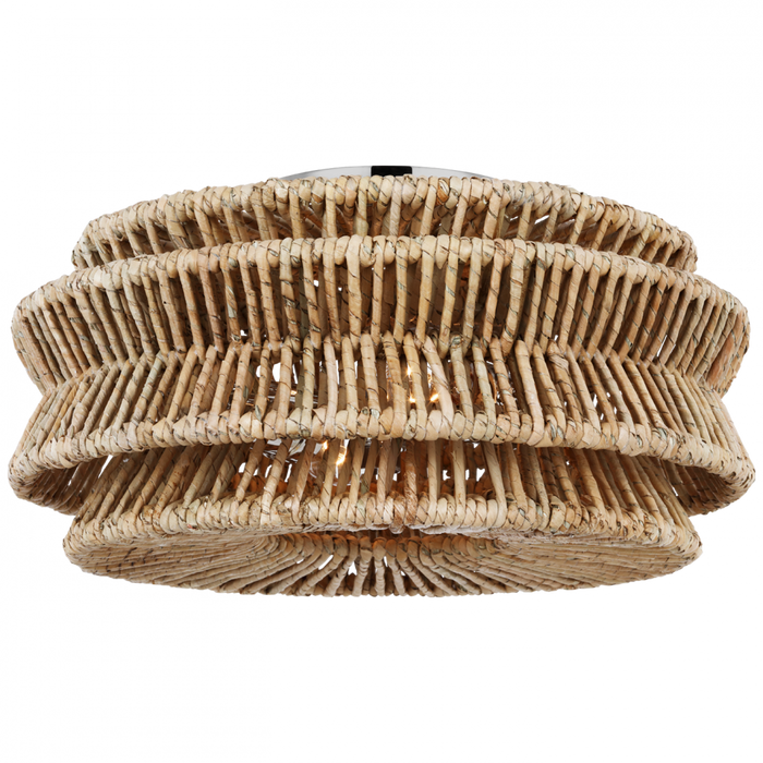 Antigua Large Drum Semi-Flush Mount