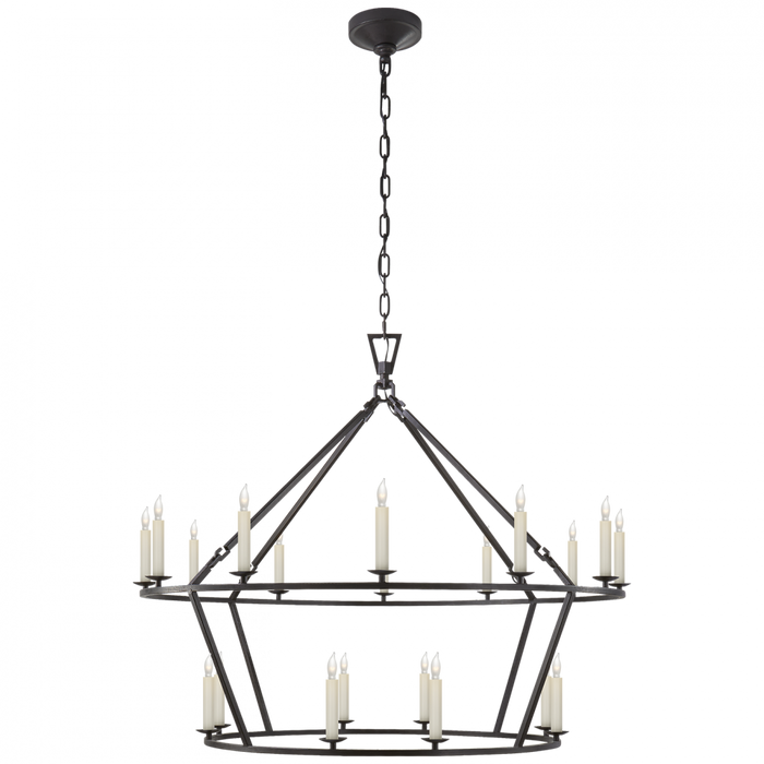 Darlana Large Two-Tiered Ring Chandelier