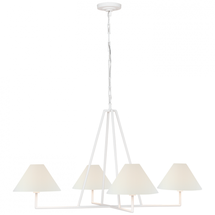 Ashton Extra Large Four Light Sculpted Chandelier