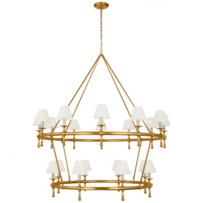 Classic 54" Two-Tier Ring Chandelier
