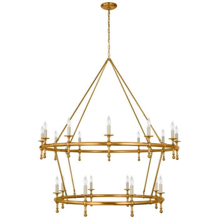Classic 54" Two-Tier Ring Chandelier