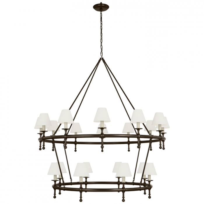 Classic 54" Two-Tier Ring Chandelier