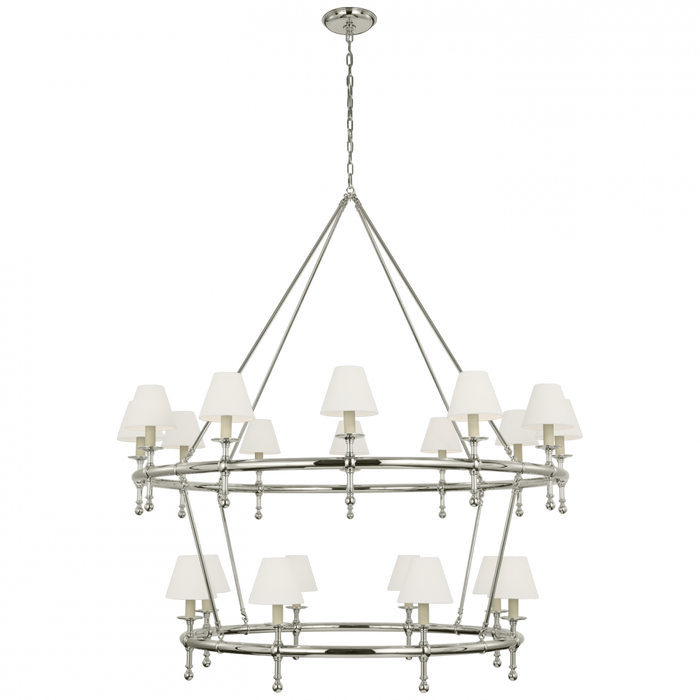 Classic 54" Two-Tier Ring Chandelier