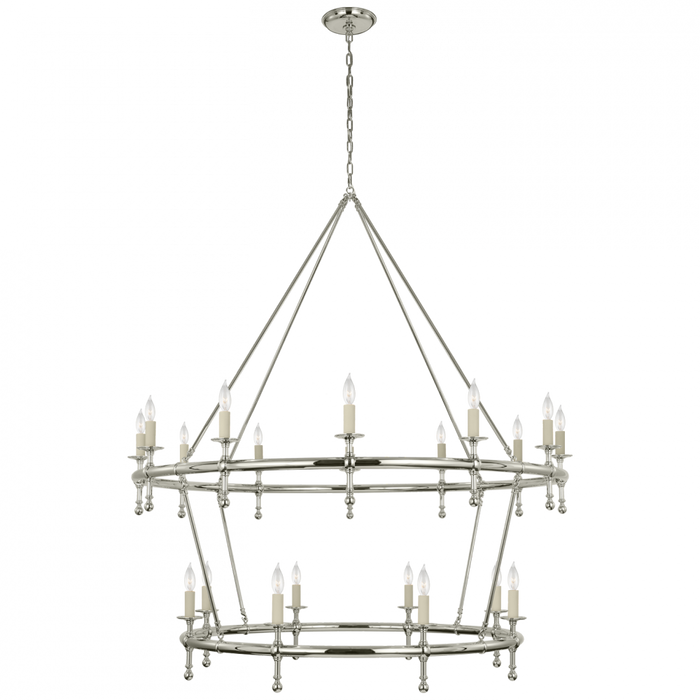 Classic 54" Two-Tier Ring Chandelier