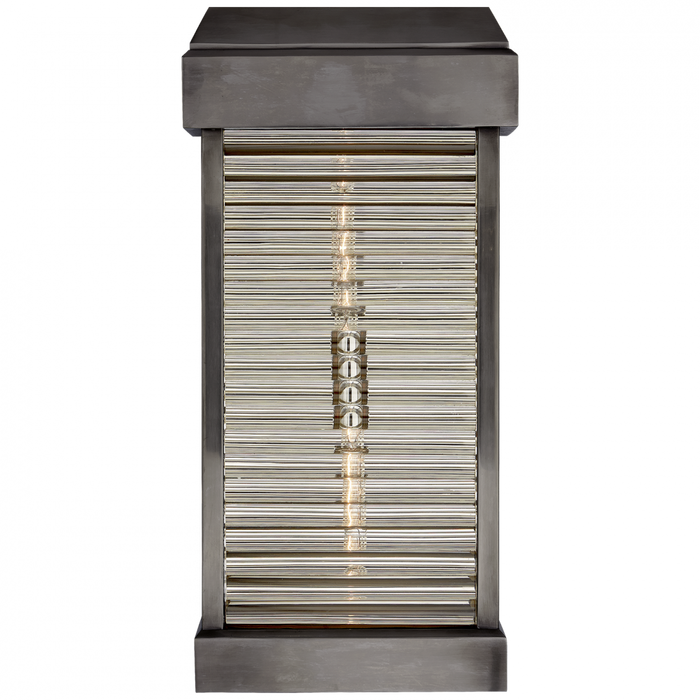 Dunmore Large Curved Glass Louver Sconce