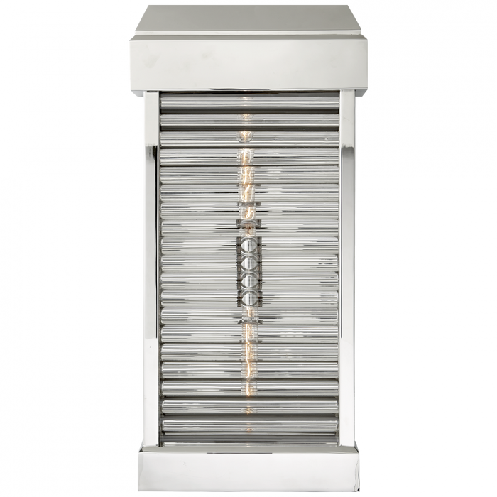 Dunmore Large Curved Glass Louver Sconce