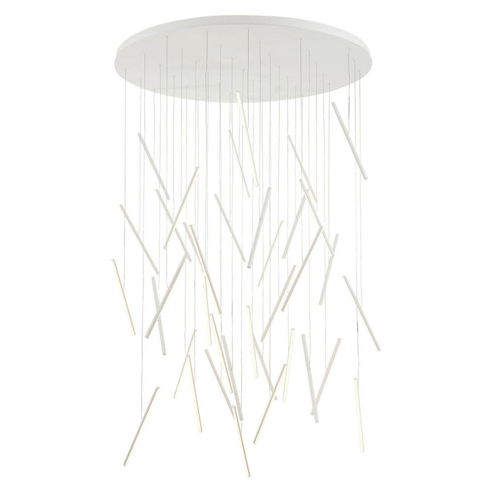Chute 50-in White LED Multi Pendant
