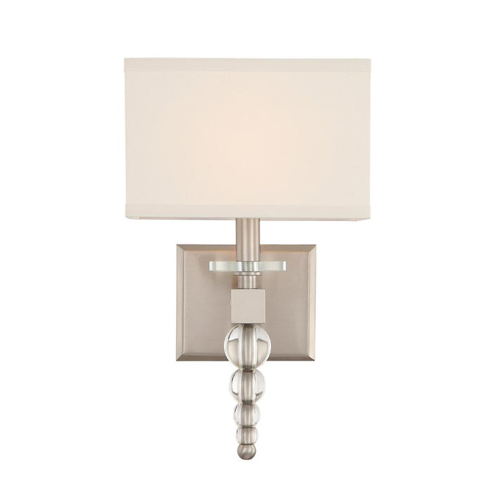 Clover 1 Light Brushed Nickel Sconce