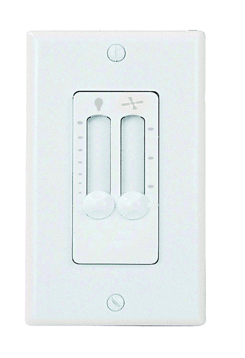 4 Speed Fan/Full Range Light Control-LED - White
