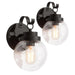 Estrellado 10"H 1-Light Black Outdoor Wall Light