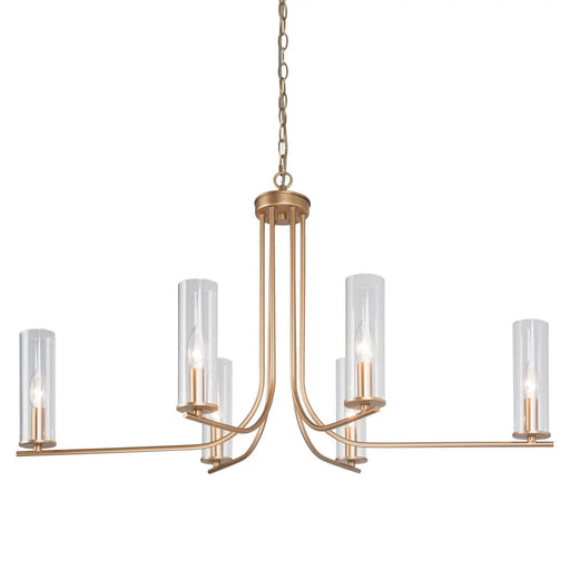 Daisy Minimalist Satin gold chandelier 299.99