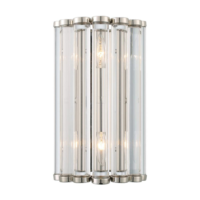 Libby Langdon Elliot 2 Light Polished Nickel Sconce