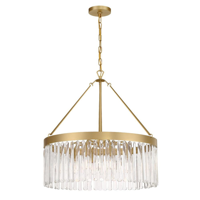 Emory 8 Light Modern Gold Chandelier