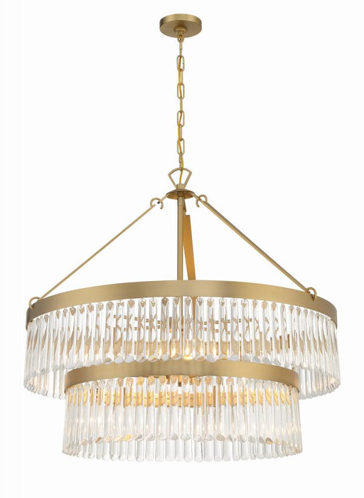 Emory 9 Light Modern Gold Chandelier
