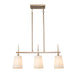 Sanantonio 3-Light 25-in Gold Modern Linear Kitchen Island Light