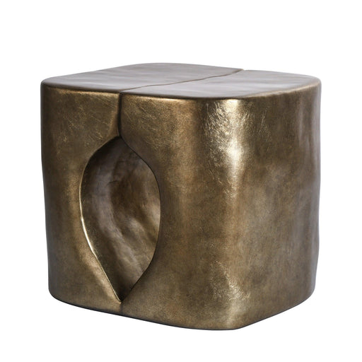 Antique Gold End Table Coffee Table - Belles Lighting