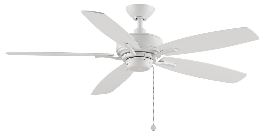 Aire Deluxe 52 inch Indoor Ceiling Fan - Matte White with Matte White blades