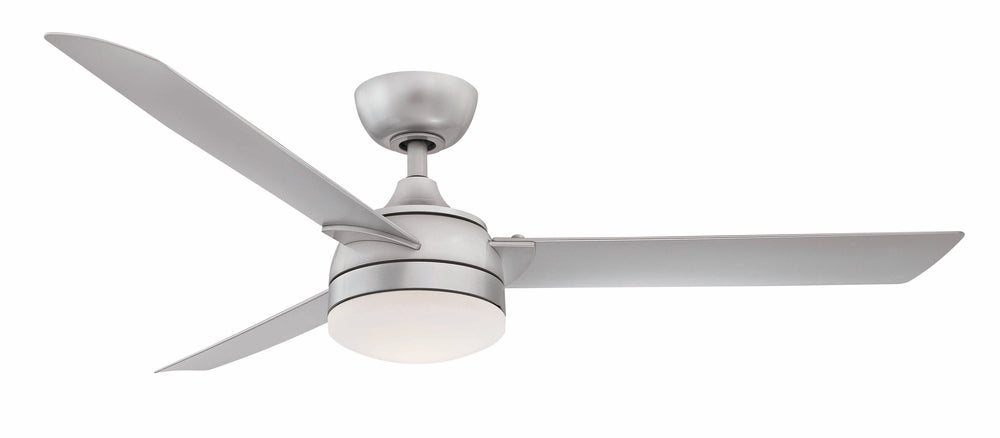 Xeno Wet 56 inch Indoor/Outdoor Ceiling Fan with LED Light Kit - Silver with Silver blades